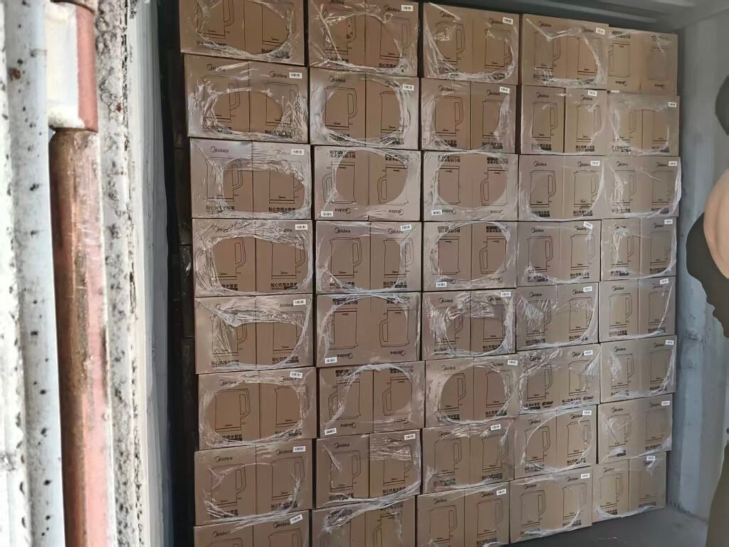 bulk electric kettle container loading