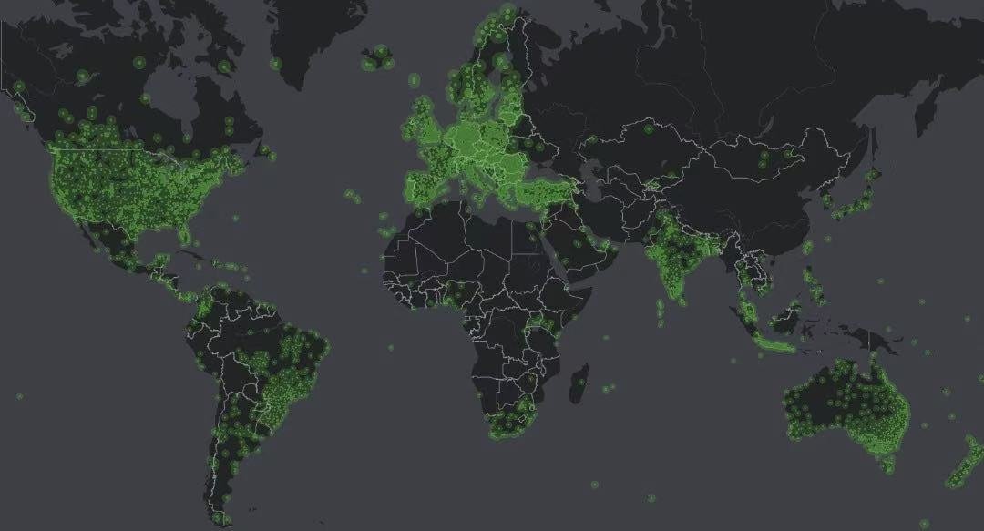 Global GPS RTK Signal Coverage Map for RayPro Road Marking Robot - Works in Africa, America, and Asia