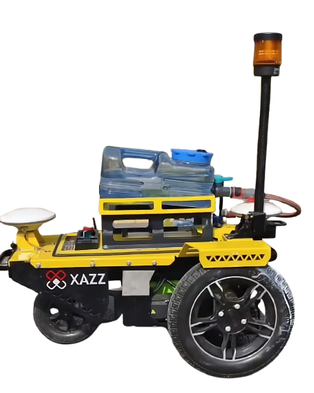 intelligent autonomous road pre marking robot (rtk + gps system)